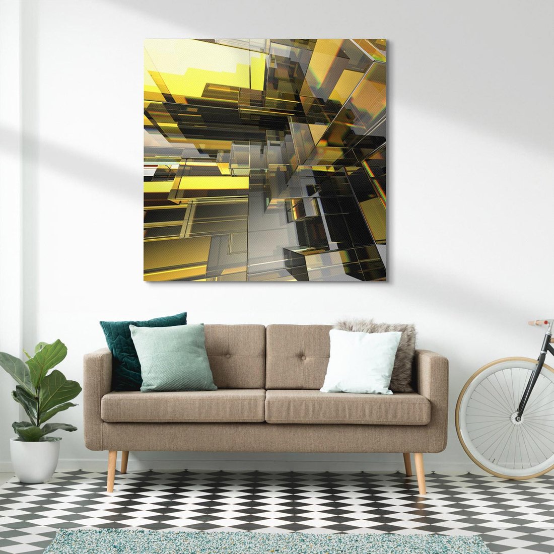 Obraz na płótnie 40x40 - Nowoczesna sztuka - nowoczesna, sztuka