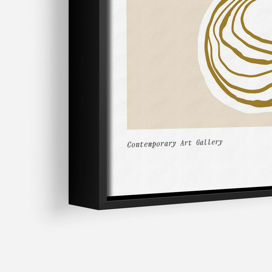 Obraz w ramie 70x100 - Migocące Anomalie - abstrakcyjne liście, kwiaty tropikalne w wazonie - rama czarna