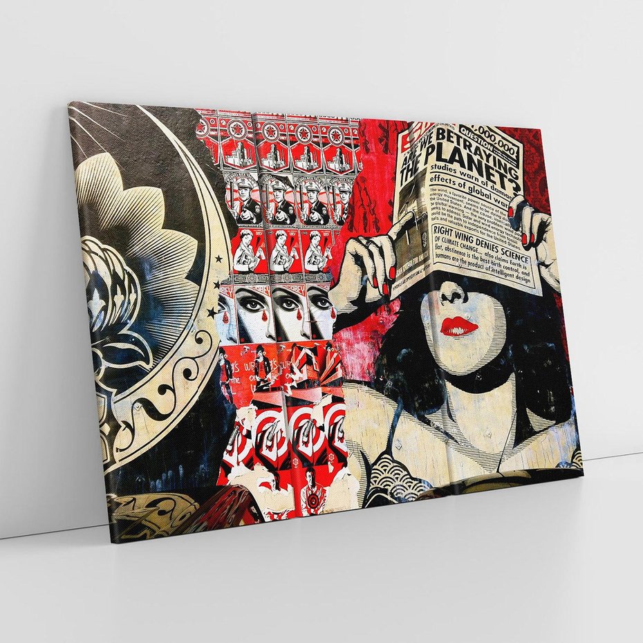 Obraz na płótnie 120x80 - Eksploracja kolorowego graffiti - graffiti