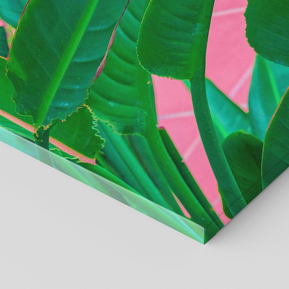 Obraz na płótnie 70x100 - Odezwij się do przeszłości - liście, retro