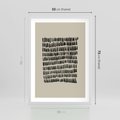 Plakat w ramie 50x70 - Echa Zapomnianych Wymiarów - nowoczesna sztuka, plakat - rama biała