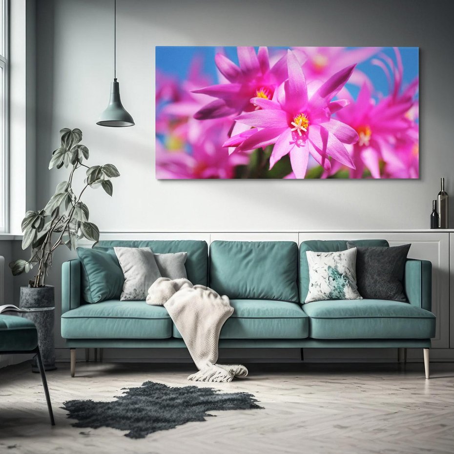 Obraz na płótnie 140x70 - Kwiatowy urok - kwiat, kwiaty