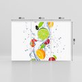 Obraz na płótnie 120x80 - Kulinarne Inspiracje - owoce, woda