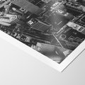 Plakat bez ramy 30x40 - Kontrastujące miasto - miasto, biało