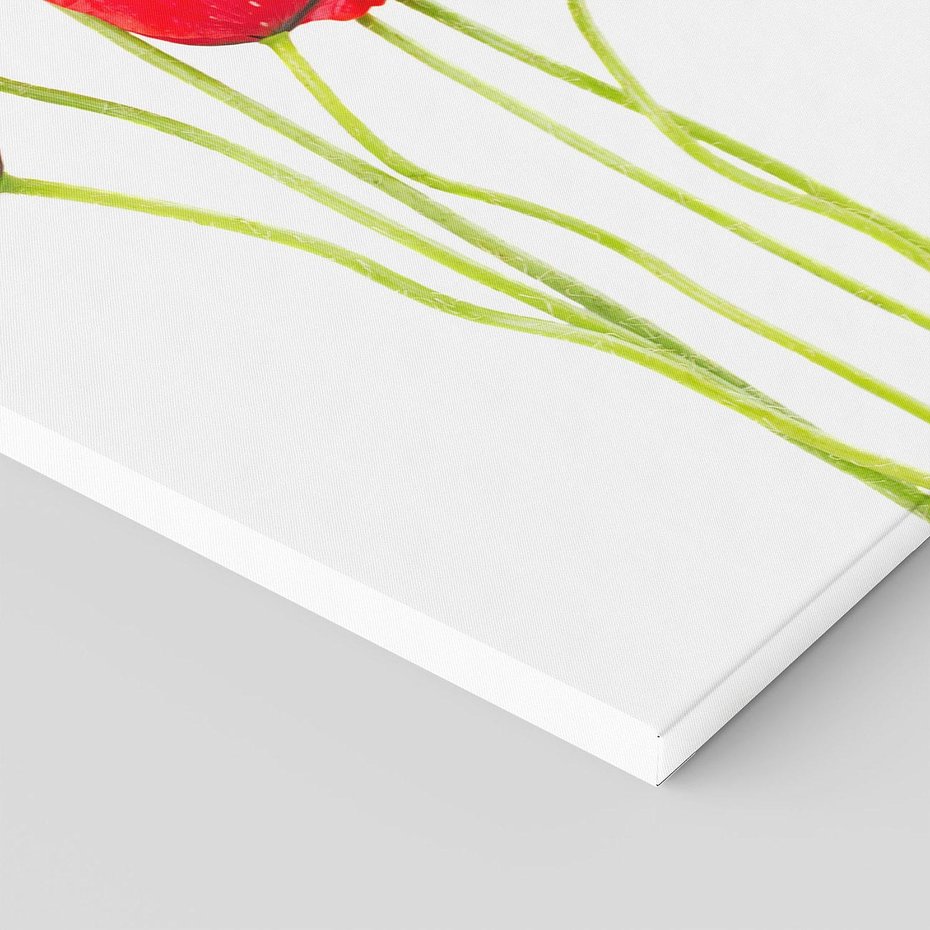 Obraz na płótnie 80x120 - Pola maków w pełnym kolorze - maki, kwiaty