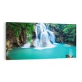 Obraz na płótnie 140x70 - Tajlandia: wodospad w zielonym lesie - Tajlandia, wodospad