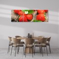 Obraz na płótnie 90x30 - Truskawki: owocowa ekstaza - truskawki, owoce