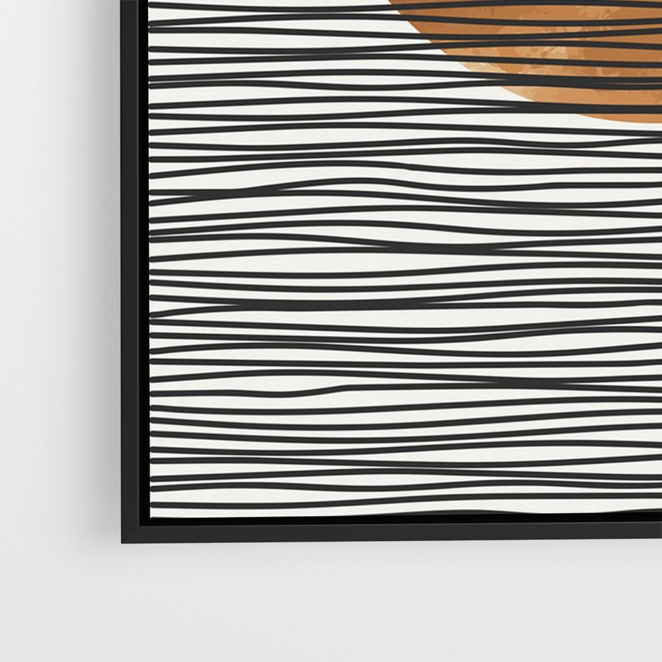 Obraz w ramie 50x70 - Okrąg Mocy - boho obraz, geometria - rama czarna