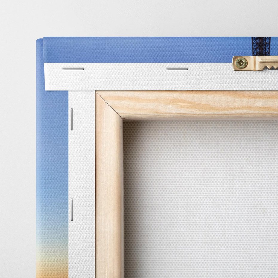 Obraz na płótnie 60x60 - Wieża Eiffla w Innej Odsłonie - wieża, Eiffla