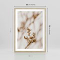 Plakat w ramie 50x70 - Kwiatowa suchość - kwiaty, susz - rama drewno