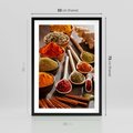 Plakat w ramie 50x70 - Smakowite Aromaty - przyprawy, kuchnia - rama czarna