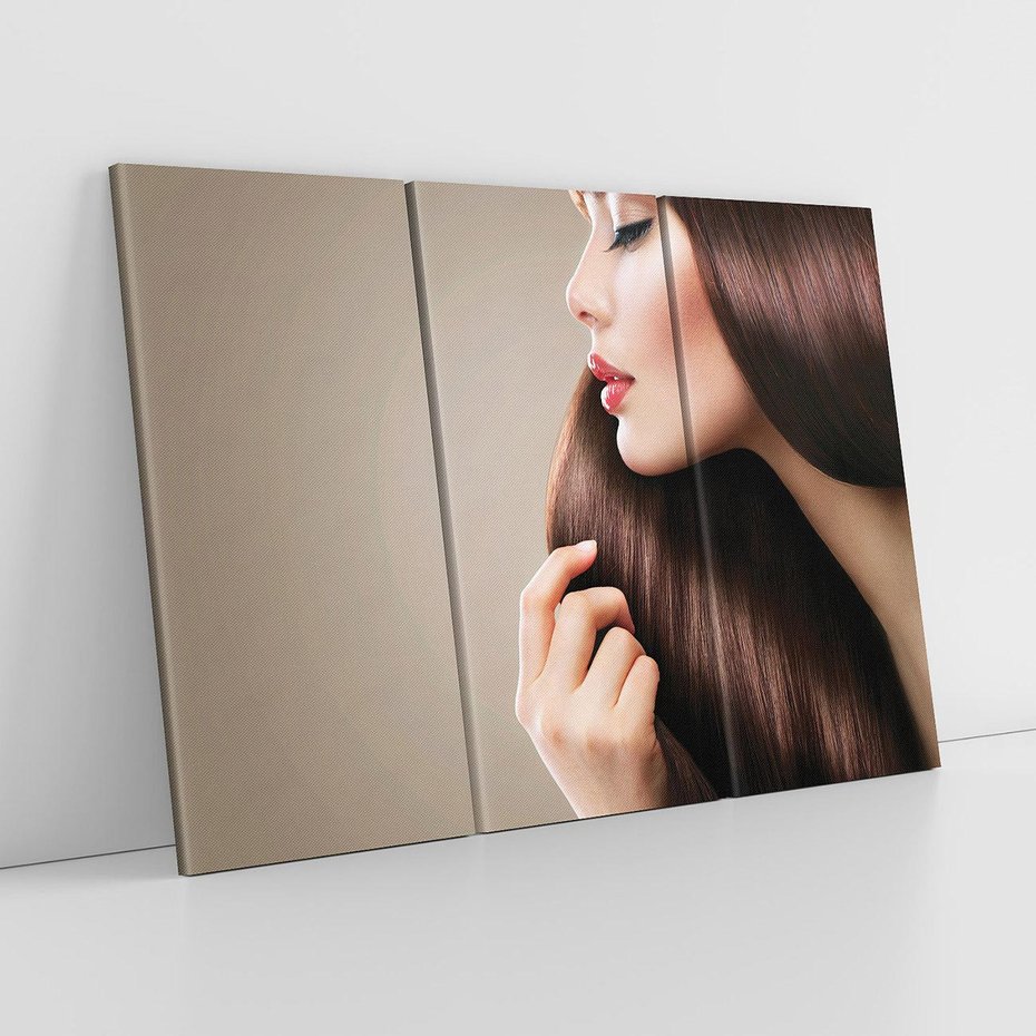 Obraz na płótnie 120x80 - Piękno fryzury - włosy, fryzura