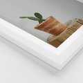 Plakat w ramie 40x50 - Kaktus w Doniczce - minimalizm, kaktur w doniczce - rama biała
