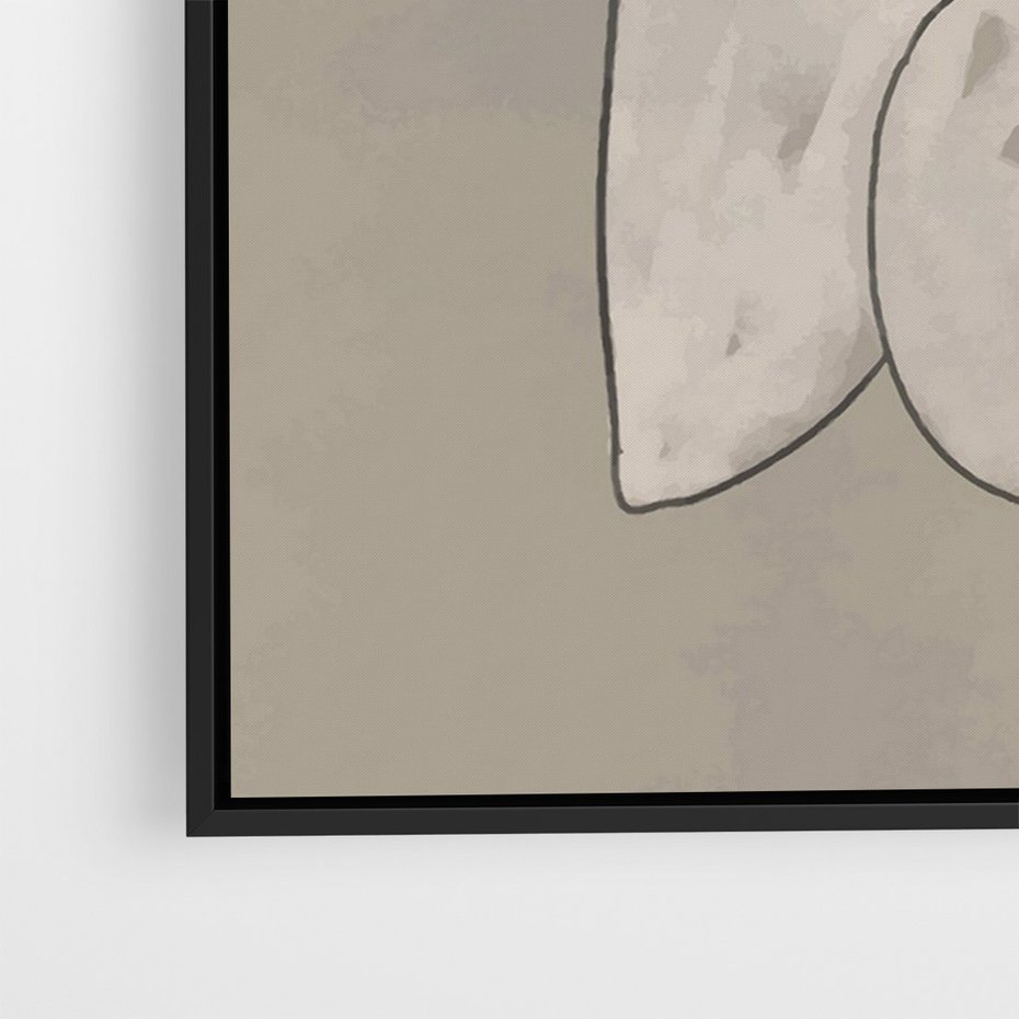 Obraz w ramie 50x70 - Zaklęte Anomalie - nowoczesna geometryczna sztuka, loftowe wnętrze - rama czarna