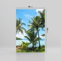 Obraz na płótnie 80x120 - Rajski wypoczynek - palmy, morze