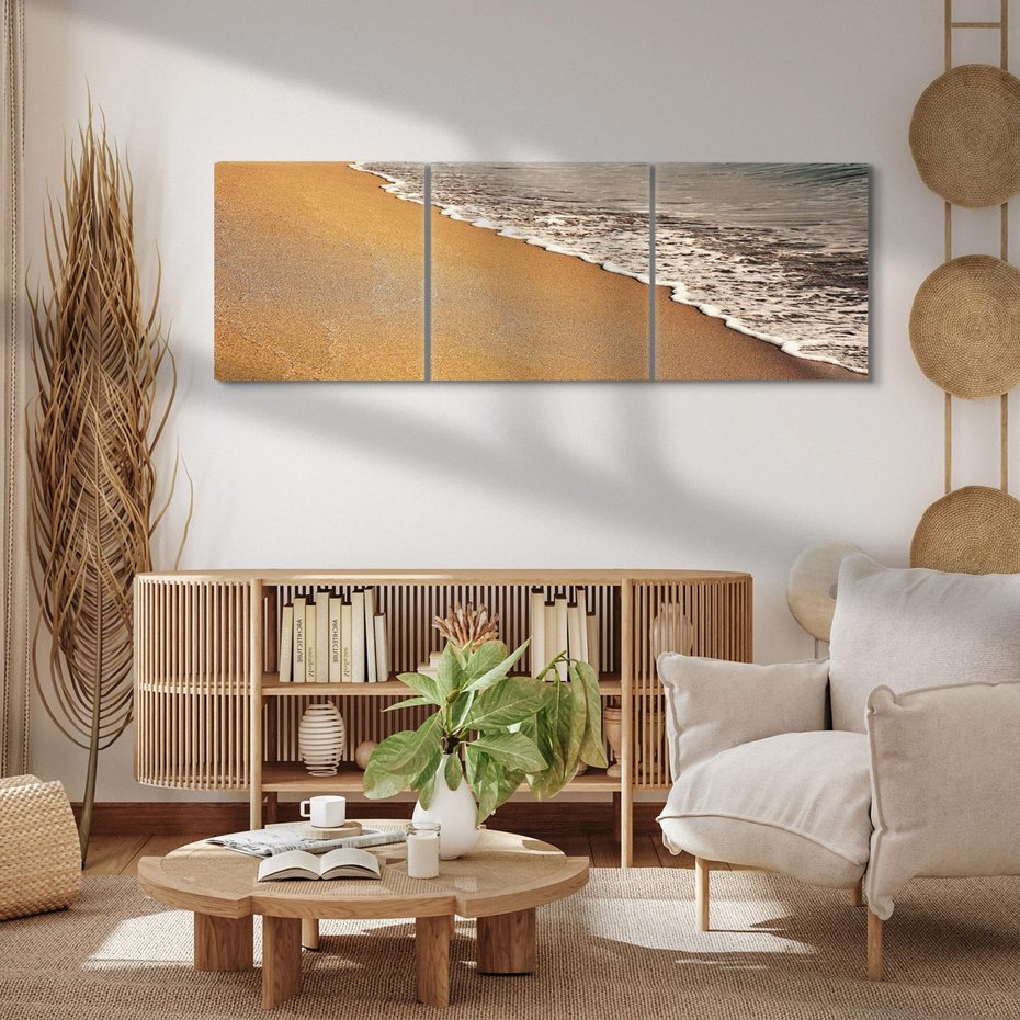 Obraz na płótnie 90x30 - Plaża Morza - plaża, morze