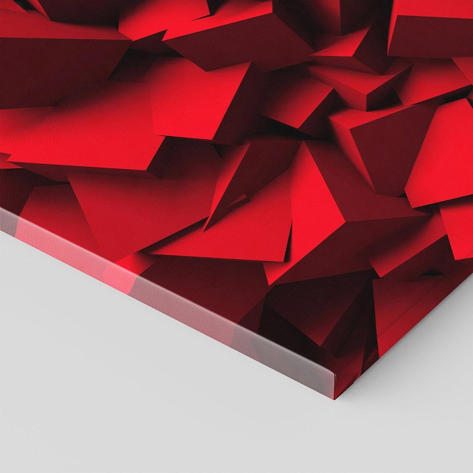 Obraz na płótnie 100x70 - Geometryczny 3D - abstrakcyjna kompozycja - geometryczny, 3D