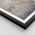 Plakat w ramie 30x40 - Surowość ściany z betonu - ściana, beton - rama czarna
