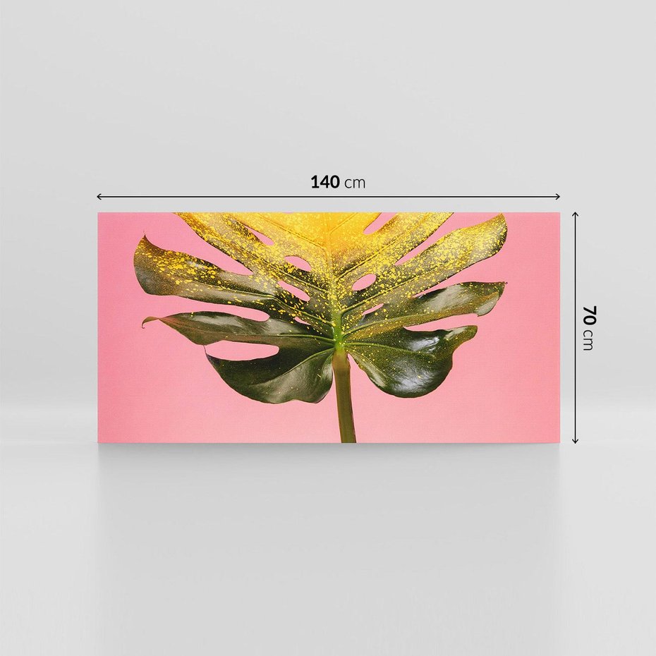 Obraz na płótnie 140x70 - Majestatyczna monstera - monstera, liść