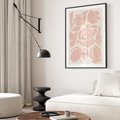 Plakat bez ramy 21x30 - Rozplątane Akwarelowe Formy - abstrakcyjne boho kwiaty, kompozycja