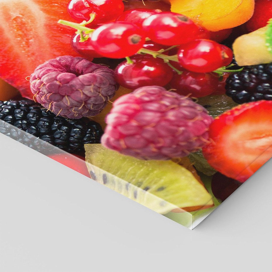 Obraz na płótnie 70x50 - Smakowite Porywy - owoce, jedzenie