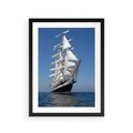 Plakat w ramie 30x40 - Podróż na Żaglowcu Przygody - żaglowiec, podróż - rama czarna