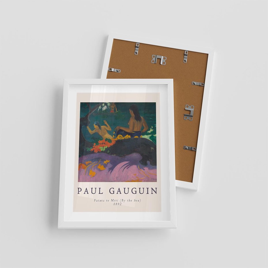 Plakat w ramie 30x40 - Paul Gauguin: Reprodukcja - Paul Gauguin, reprodukcja - rama biała