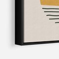 Obraz w ramie 70x100 - Krótka Forma - abstrakcyjna sztuka, boho kształty - rama czarna