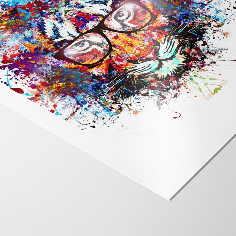 Plakat bez ramy 40x50 - Tygrys w graficznej oprawie - tygrys, grafika