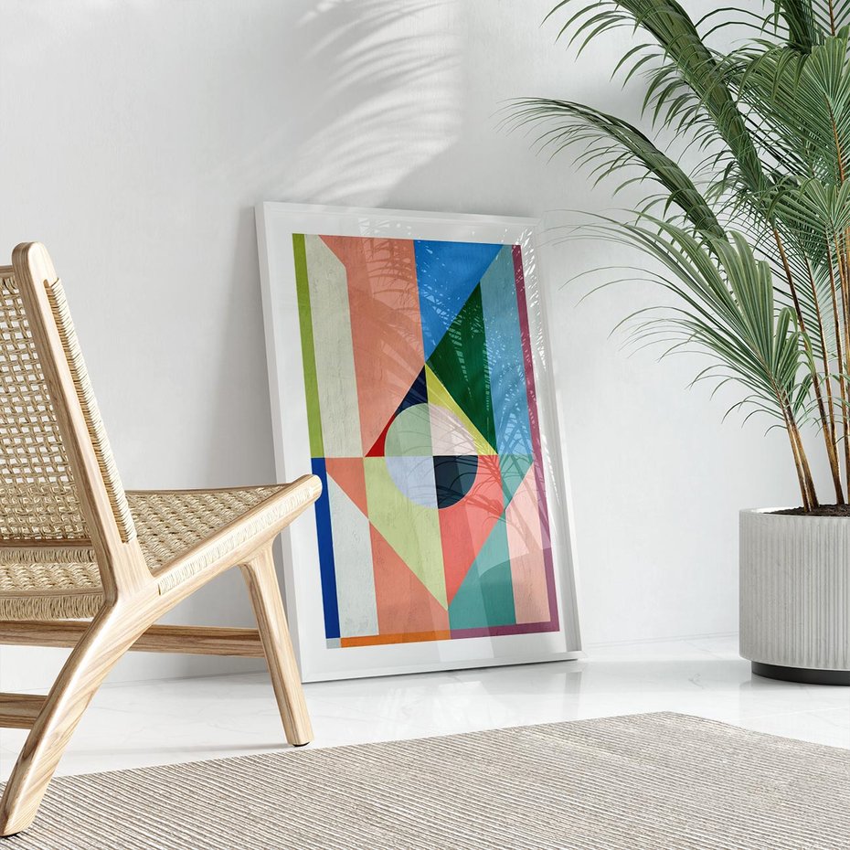 Plakat bez ramy 30x40 - Księga Kolorowych Wizji - różne geometryczne formy, koła