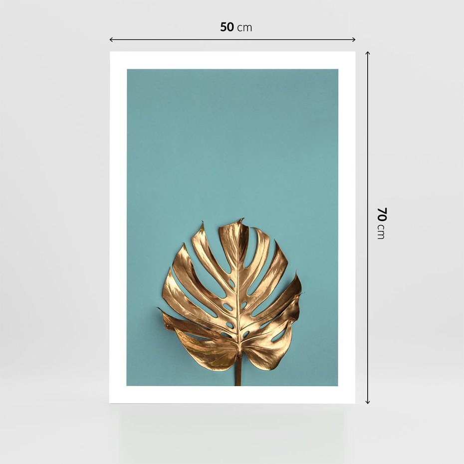 Plakat bez ramy 50x70 - Piękno Natury - złote, liście