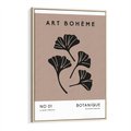 Obraz w ramie 80x120 - Botaniczne wymysły - sztuka boho, plakat - rama drewno