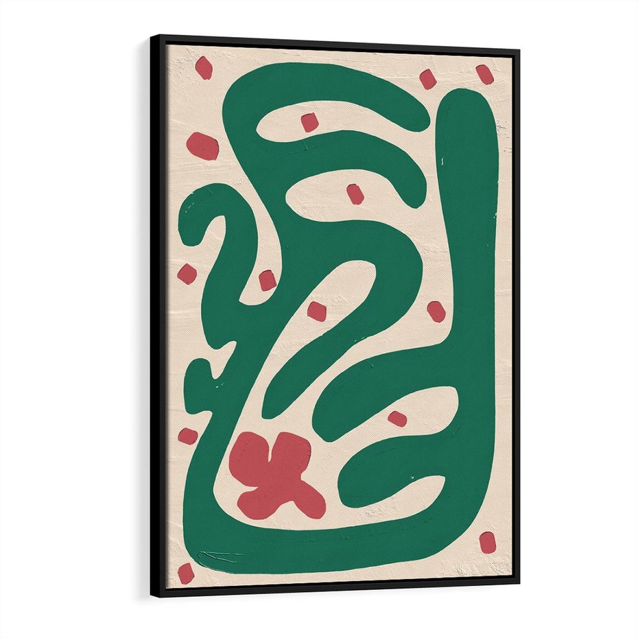 Obraz w ramie 50x70 - Boho Widoki - abstrakcyjny obraz, plakat - rama czarna