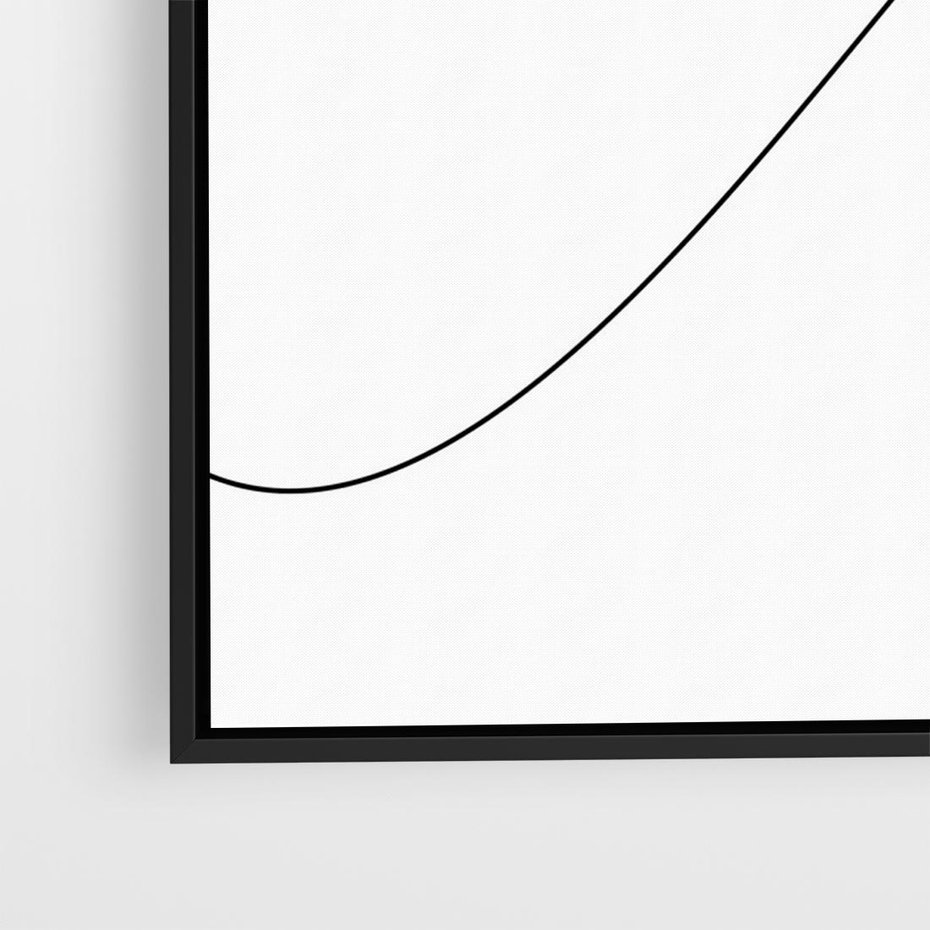 Obraz w ramie 70x50 - Ptasia Linia - ptak, jaskółka - rama czarna