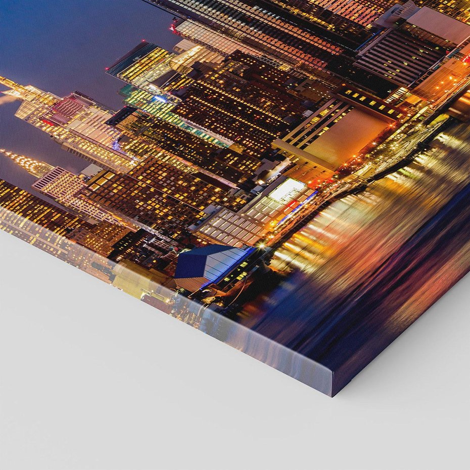 Obraz na płótnie 80x80 - Nocne Tętno Nowego Jorku - Nowy Jork, noc