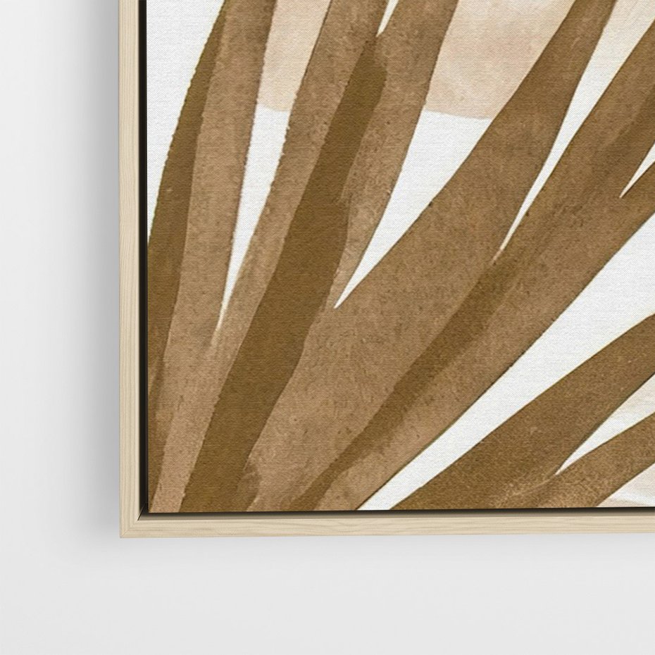 Obraz w ramie 50x70 - Liście w Akwareli - akwarela, malowane liście - rama drewno