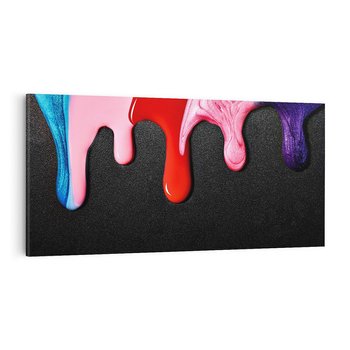 Obraz na płótnie 100x50 - Abstrakcja Kolorowych Farb - farba, abstrakcja