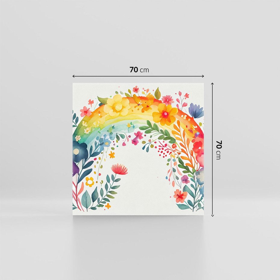 Obraz na płótnie 70x70 - Świat Kolorów - obraz pokój dziecka, dziewczynki