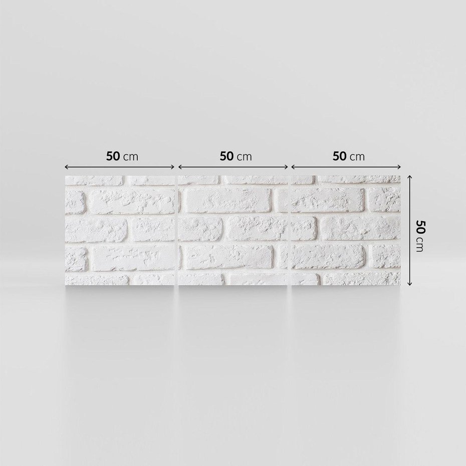 Obraz na płótnie 150x50 - Wymiarowa Struktura - ściana, cegła