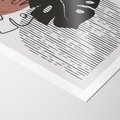 Plakat bez ramy 50x70 - Nowoczesna Monstera: Szkic w Grafice - nowoczesna grafika, monstera