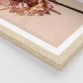 Plakat w ramie 30x40 - Delikatne piękno - suche, kwiaty - rama drewno