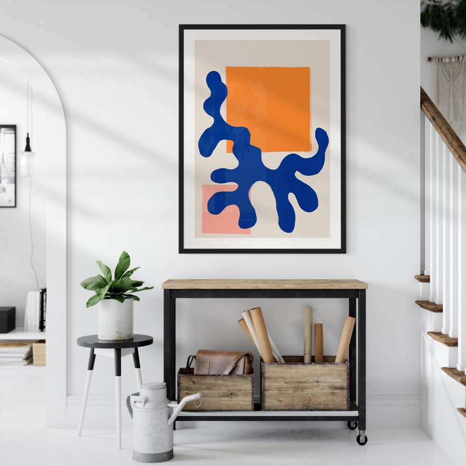 Plakat bez ramy 21x30 - Bezczasowe Pastelowe Plamy - abstrakcja, nowoczesny plakat