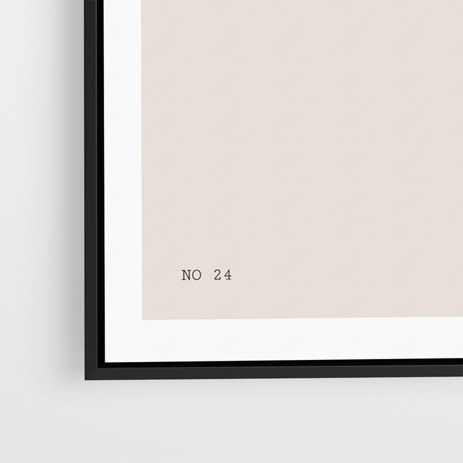 Obraz w ramie 50x70 - Boho Refrakcje Przestrzeni - boho plakat, roślina - rama czarna