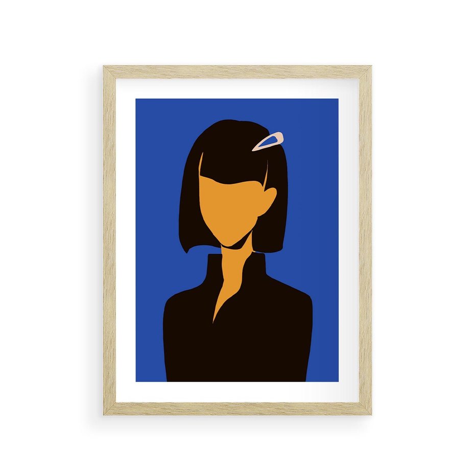 Plakat w ramie 30x40 - Energetyczne Zestawienie - sztuka nowoczesna, plakat - rama drewno