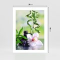 Plakat bez ramy 30x40 - Spa pełne kwiatów i relaksu - spa, kwiat
