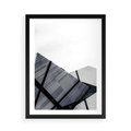 Plakat w ramie 50x70 - Nowoczesna Metropolia - architektura, proste linie - rama czarna