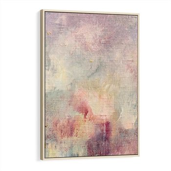 Obraz w ramie 50x70 - Miękka Melodia Pasteli - olejne płótno, pastelowe kolory - rama drewno