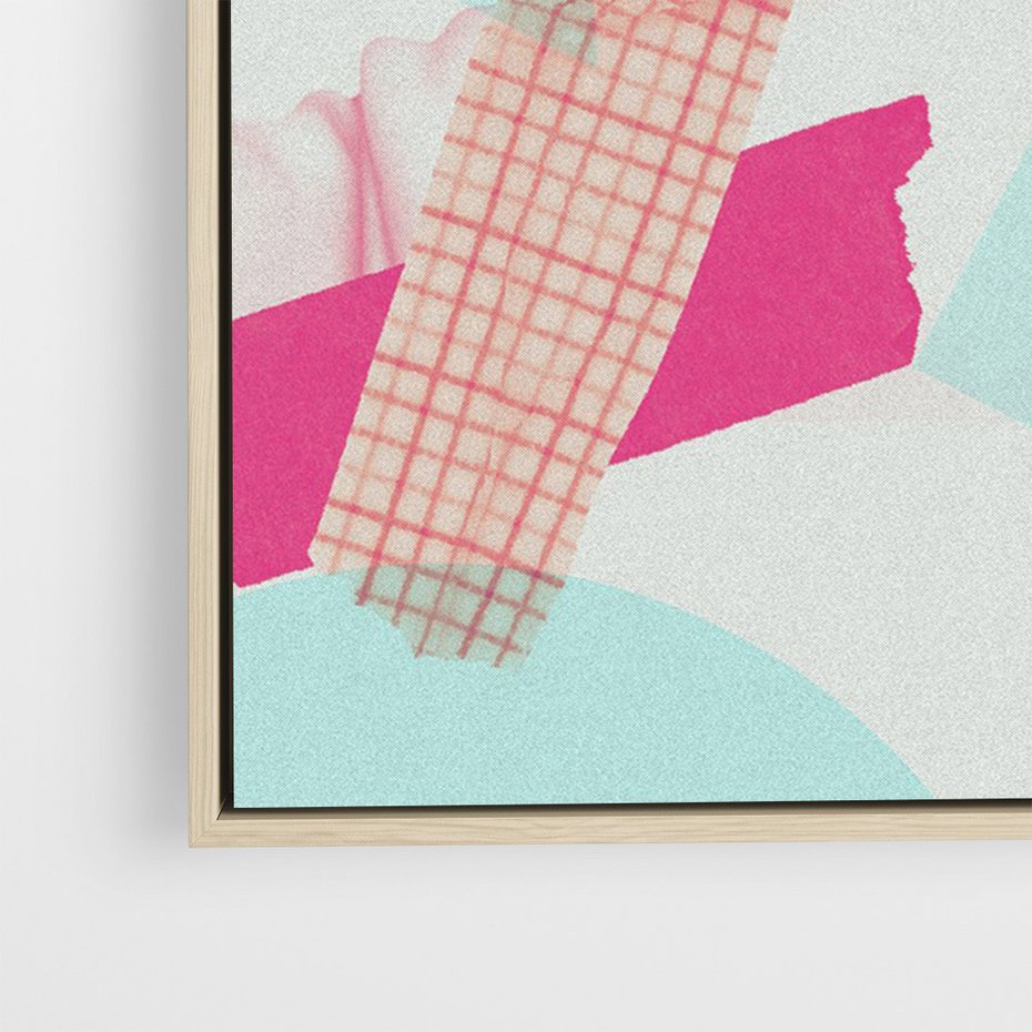 Obraz w ramie 50x70 - Sztuka w Różach - nowoczesna sztuka, kolaż ze zdjęć - rama drewno