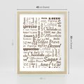 Plakat w ramie 40x50 - Kawa w Stylu Coffee - kawa, coffee - rama drewno