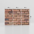 Obraz na płótnie 120x80 - Mur cegieł: industrialny urok - cegły, mur